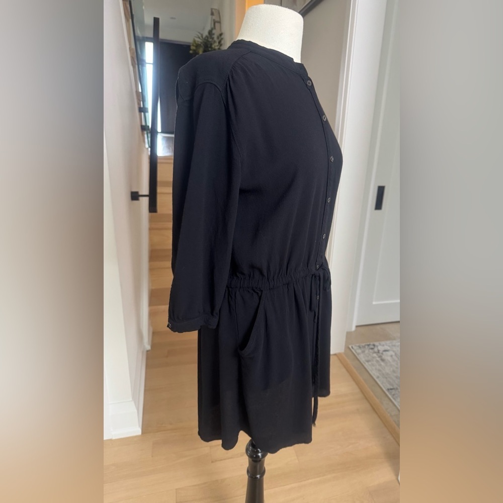 Wilfred Black Button-Front Mini Dress – Women’s Small - Picture 2 of 4